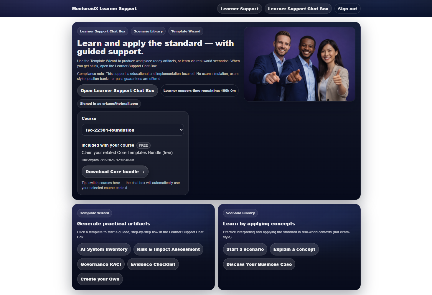 Learner Support Tools Learner Support